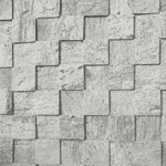 Pedra Madeira Serrada Branca Amarrado com 0,5m² 11,5x11.5cm
