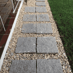 Pedra Miracema Cinza Irregular 47 x 47cm