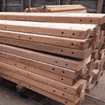 Cruzetas de Madeira Escovada - 2.00 Mts