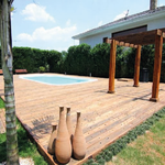 Cruzetas de Madeira Escovada - 2.00 Mts