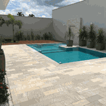  Pedra Para Piscina São Tomé Mesclada - 15 X 30cm