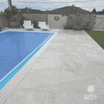  Pedra Para Piscina São Tomé Mesclada - 23 X 47cm