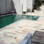  Pedra Para Piscina São Tomé Mesclada - 28 X 57cm