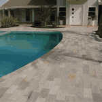  Pedra Para Piscina São Tomé Mesclada - 28 X 57cm