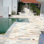  Pedra Para Piscina São Tomé Mesclada - 28 X 57cm