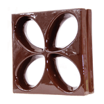 Cobogó Safira - Marrom Café - 30x30 cm