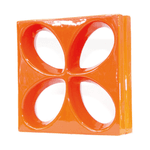 Cobogó Safira - Laranja - 30x30 cm