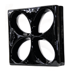 Cobogó Safira - Preto - 30x30 cm