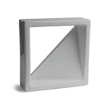 Cobogó Veneziana Simples - Platina - 25x25 cm