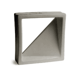 Cobogó Veneziana Simples - Platina Fosco - 25x25 cm