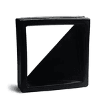 Cobogó Veneziana Simples - Preto Fosco - 25x25 cm