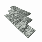 Pedra madeira serrada preto indiano com 0,5m² 19 Peças 11,5x23cm