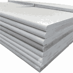 Borda Boleada Pedra São Tomé Branca - 37 X 57cm