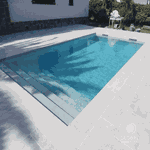 Pedra Para Piscina São Tomé Branca - 18 X 37cm