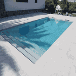 Pedra Para Piscina São Tomé Branca - 23 X 47cm