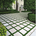 Pisada para Jardim Ardósia Natural 49X49cm