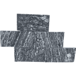 Pedra Miracema Preto Indiano com 19 Pecas 0,5m² 11,5x23cm