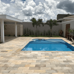  Pedra Para Piscina São Tomé Mesclada - 15 X 30cm