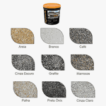 Textura Pedras Naturais Granffino - Branco - 20kg