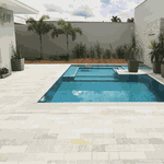  Pedra Para Piscina São Tomé Mesclada - 23 X 47cm