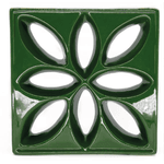 Cobogó Lótus - Verde Hortelã - 25x25 cm