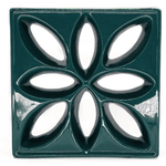 Cobogó Lótus - Verde Petróleo - 25x25 cm