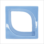 Cobogó de Louça Pétala - Azul Céu - 20x20 cm - vendido por peça