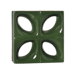 Cobogó Folha - Verde Hortelã - 25x25 cm - vendido por peça