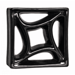 Cobogó Estrela do Mar - Preto - 20x20 cm - vendido por peça