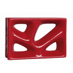 Cobogó Rama - Vermelho - 16x23 cm - vendido por peça