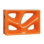 Cobogó Rama - Laranja - 16x23 cm - vendido por peça