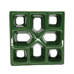 Cobogó Reto Xis - Verde Hortelã - 20x20 cm - vendido por peça