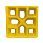 Cobogó Reto Xis - Amarelo Canário- 20x20 cm - vendido por peça