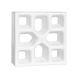 Cobogó Reto Xis - Branco - 20x20 cm - vendido por peça