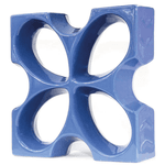 Cobogó de Louça Borboleta - Azul Retrô - 30x30 cm - vendido por peça