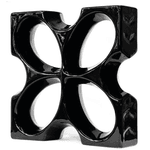 Cobogó de Louça Borboleta - Preto - 30x30 cm - vendido por peça