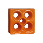 Cobogó Louça Flor - Laranja - 20x20 cm - vendido por peça