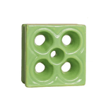 Cobogó Louça Flor - Verde Fortuna - 20x20 cm - vendido por peça