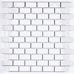 Pastilha de Porcelana 2,5x5 (Ja) - B2140 Branco Caixa 1,28m² - Atlas