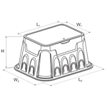 Caixa para válvula - 14" 