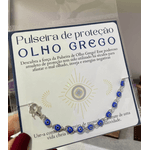 Pulseira Olho Grego - Proteção (prateada)