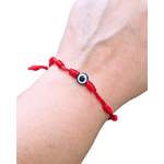 Pulseira dos 7 Nós (Olho Grego) - Vermelha