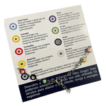 Pulseira Olho Grego Cores - Proteção (prateada)