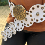 Cinto Boho Chic Branco
