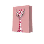 Sacola Girafa rosa