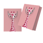 Sacola Girafa rosa