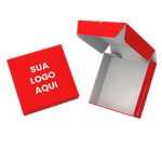 Caixa Personalizada Premium Vermelha - Laminação Fosca