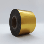 Fita Foil Hotstamping Dourado Fosco 4cm 