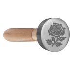 Sinete Clichê Aluminio Flor Rosa