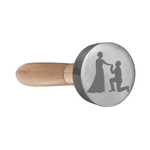 Sinete Clichê Aluminio Pedido de Casamento